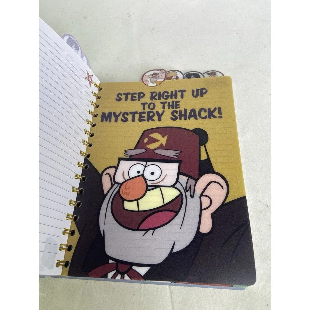 Disney Gravity Falls Tab Journal Notebook Book Spiral NEW